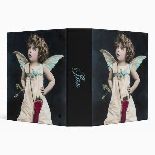 Angry Cupid 3 Ring Binder
