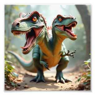 Angry Dinosaur Photo Print