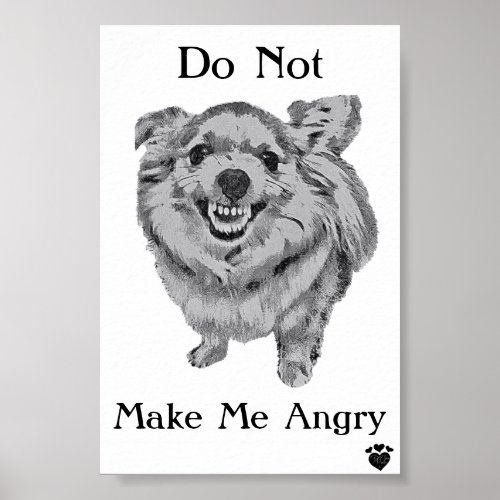 Angry Dog Poster