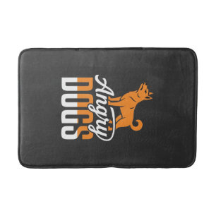Angry Dogs Vector Mascot Bath Mat