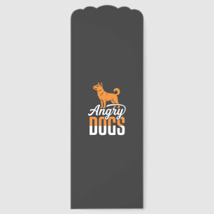 Angry Dogs Vector Mascot Bookmarks
