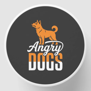 Angry Dogs Vector Mascot Mini Candle Favors