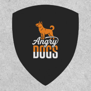 Angry Dogs Vector Mascot Patch