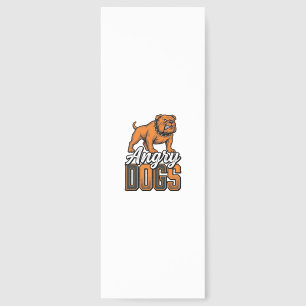 Angry Dogs Vintage Bulldog Typography Design_1 Bookmarks