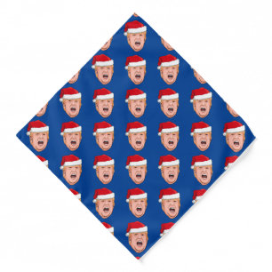 Angry Donald Trump Christmas Bandana