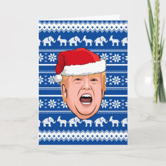 Angry Donald Trump Christmas Card