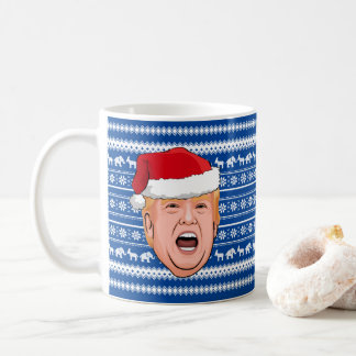 Angry Donald Trump Christmas Coffee Mug
