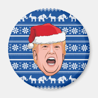 Angry Donald Trump Christmas Magnet