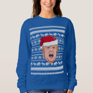 Angry Donald Trump Christmas Sweatshirt