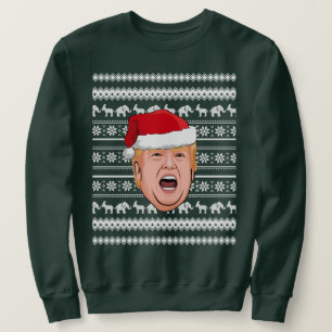 Angry Donald Trump Christmas Sweatshirt