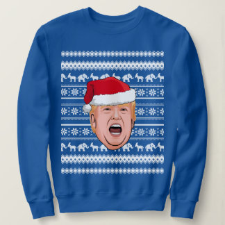 Angry Donald Trump Christmas Sweatshirt