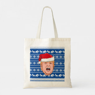 Angry Donald Trump Christmas Tote Bag
