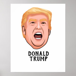 ANGRY DONALD TRUMP CUSTOM POSTER