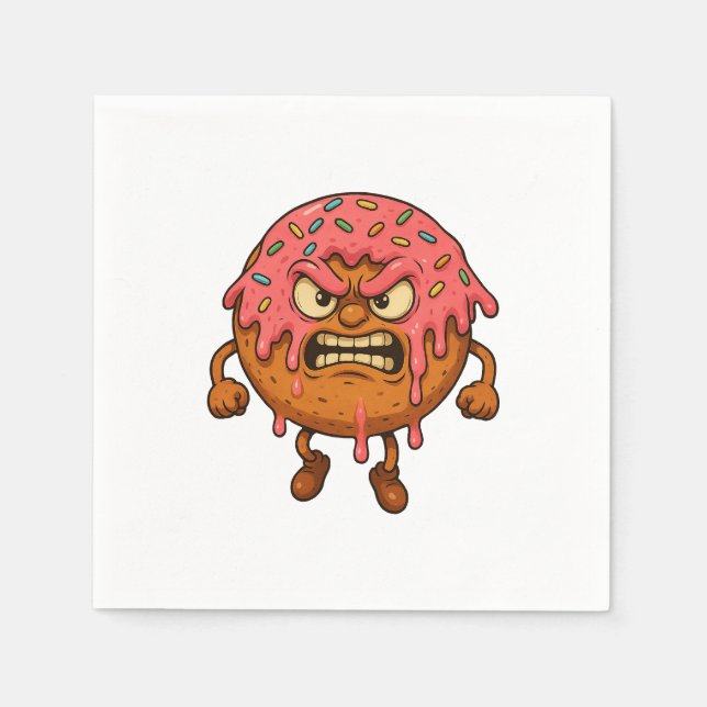 Angry Donuts Napkins (Front)