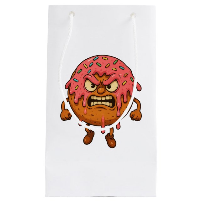 Angry Donuts Small Gift Bag (Front)