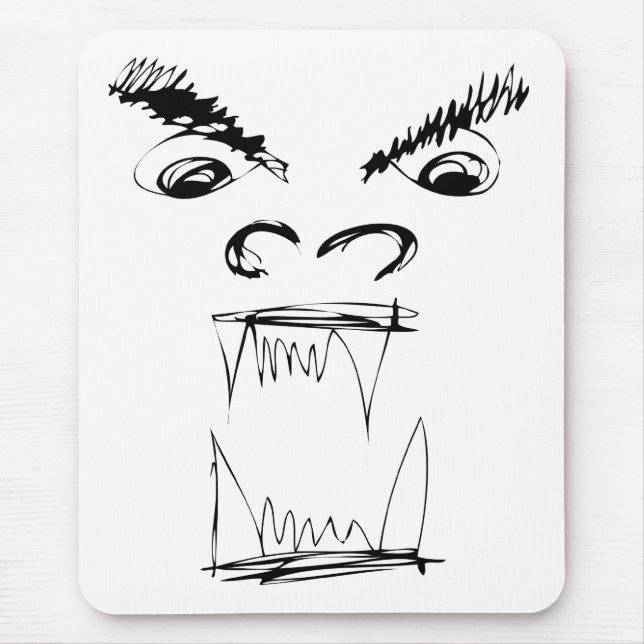 Angry Dragon Mouse Pad (Front)