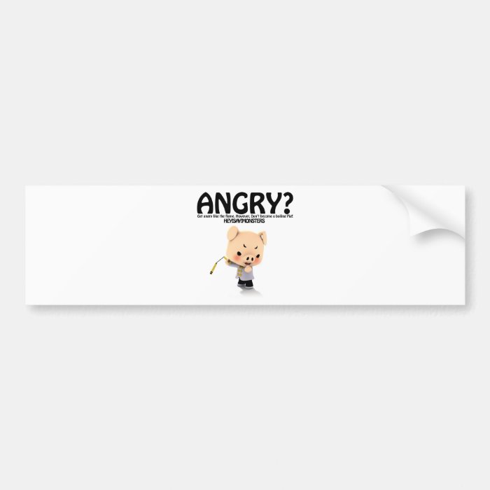 Angry? Dragon Piggy part2 Bumper Sticker