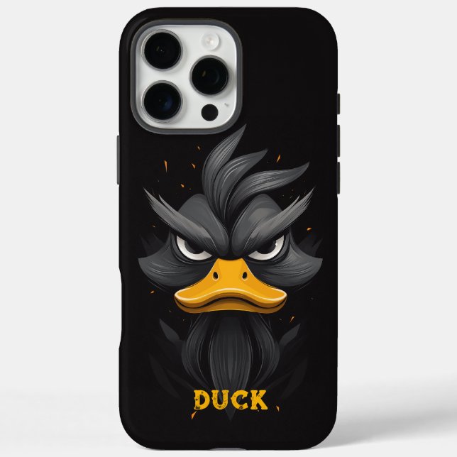 Angry Duck Black Case-Mate iPhone Case (Back)