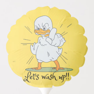 "Angry Duck Sanitary Balloon" Balloon