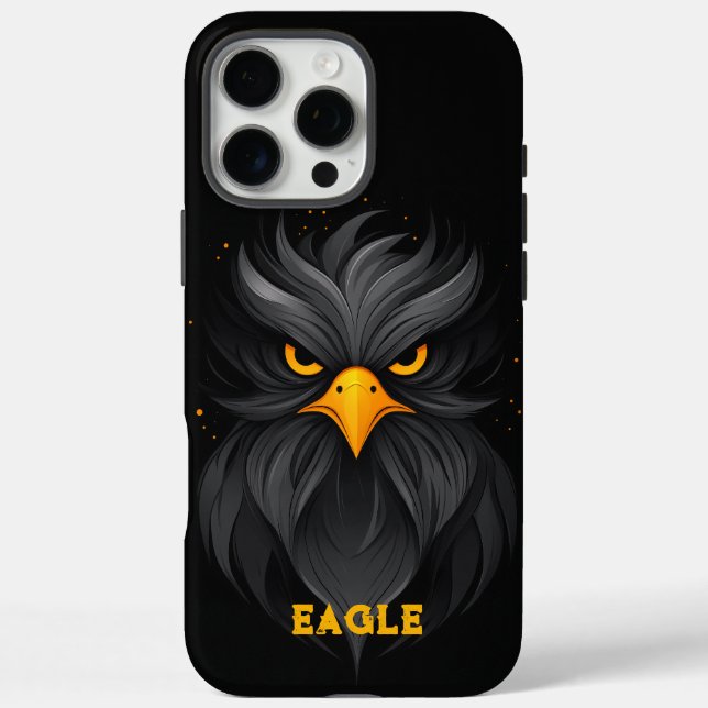 Angry Eagle Black Case-Mate iPhone Case (Back)