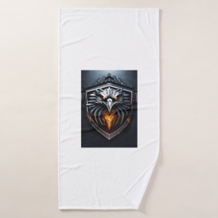 Angry Eagle Logo Bath Towel