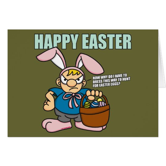 Angry Easter Boy Card