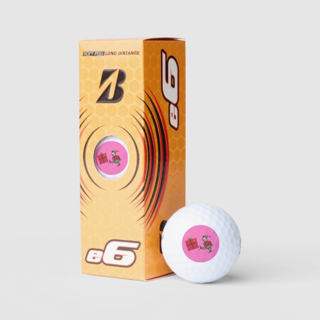 Angry Elf Bridgestone e6 golf balls 3 pk (Packaging)