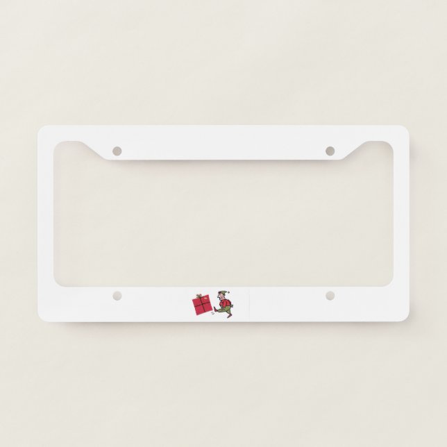 Angry Elf car license plate frame a (Front)