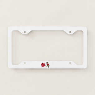 Angry Elf car license plate frame b
