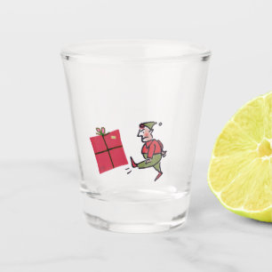 Angry Elf clear shot glass