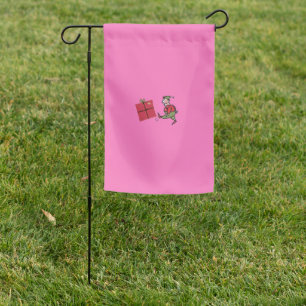 Angry Elf garden flag