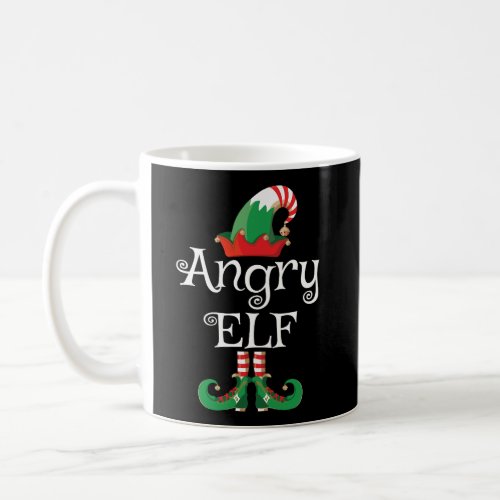 Angry Elf Shirt Gift Funny Costume Matching Christ Coffee Mug