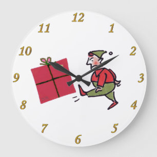 Angry Elf wall clock