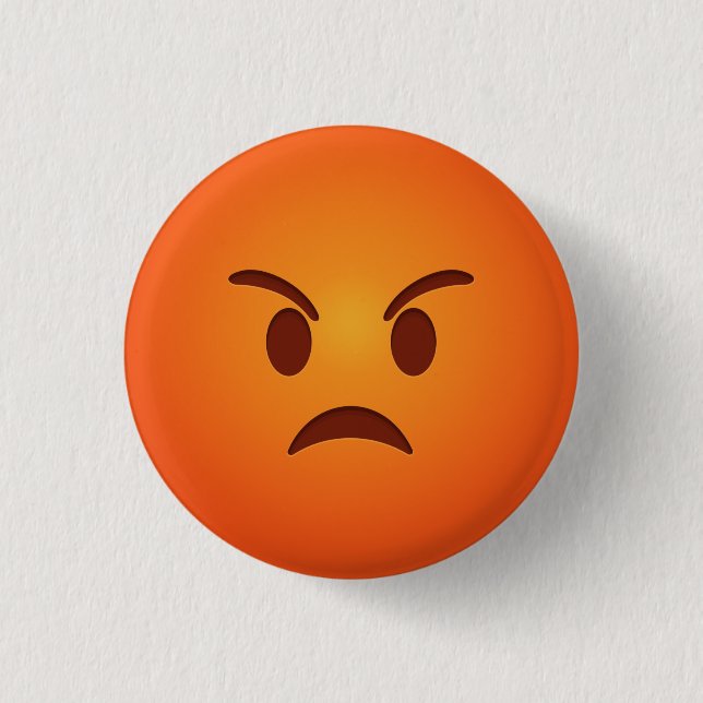 Angry Emoji  Button (Front)
