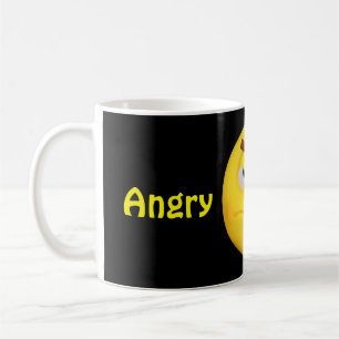 Angry Emoji Emoticon Cartoon Face Coffee Mug