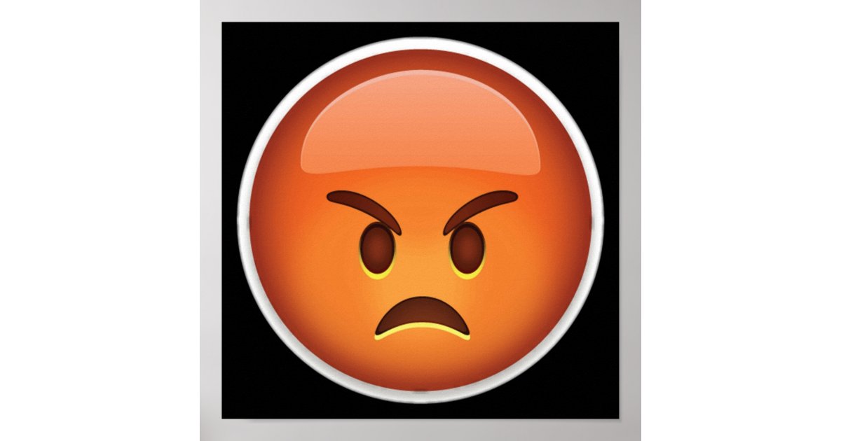 Angry Emoji Poster 