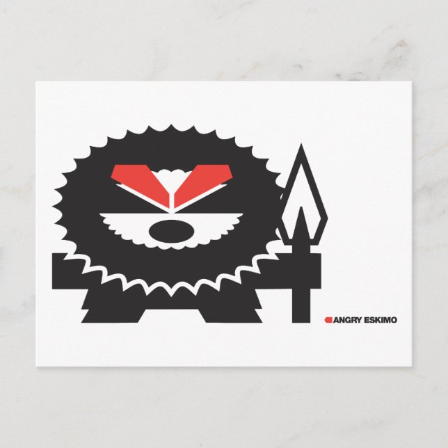 Angry Eskimo Postcard (Front)