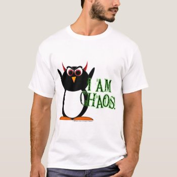 Angry "evil Penguin Project"tm Chaos Shirt by audrart at Zazzle