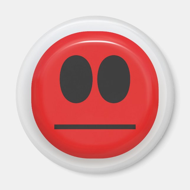 angry face magnet (Front)