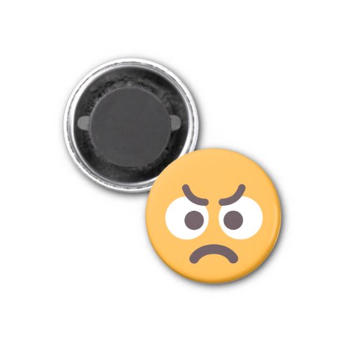Angry Face Passive Aggressive Custom Colors Emoji  Magnet