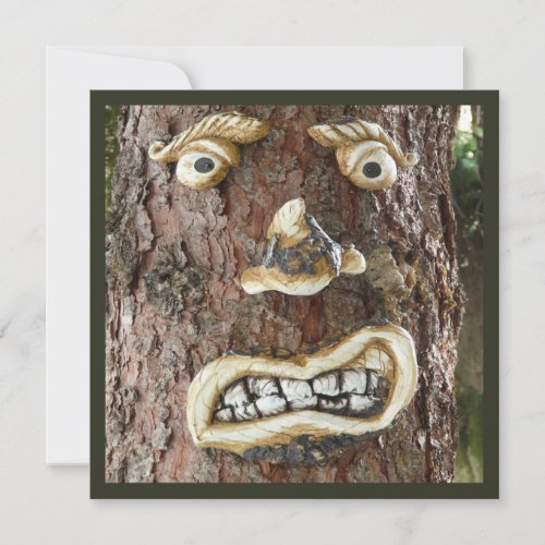 Angry Face Tree Invitation