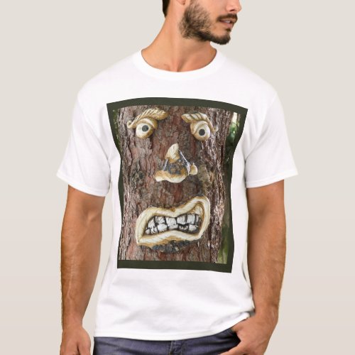 Angry Face Tree T_Shirt
