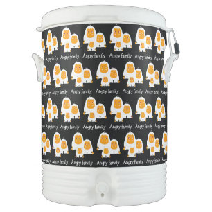 Angry family Monkeys design Beverage Cooler