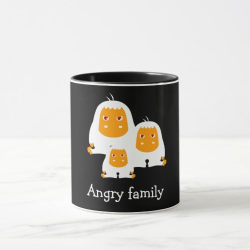 Angry family Monkeys design T_Shirt Bath Mat Mug