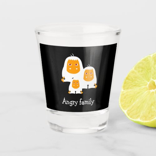 Angry family Monkeys design T_Shirt Bath Mat Shot Glass