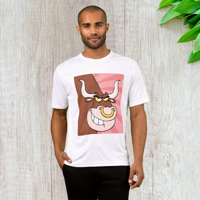 Angry Fierce Bull Mascot with Nose Ring  T-Shirt (Creator Uploaded)