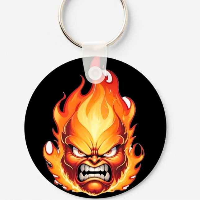 Angry Flame Fuuny Keychain (Creator Uploaded)