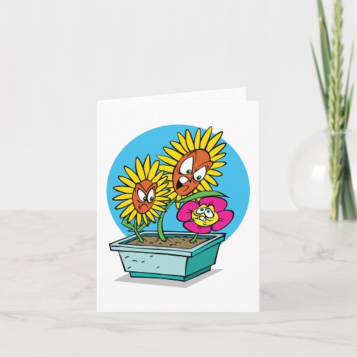 Angry Flowers Note Cards
