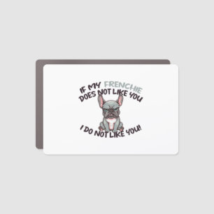 Angry Frenchie (Merle) - Unique Design Car Magnet
