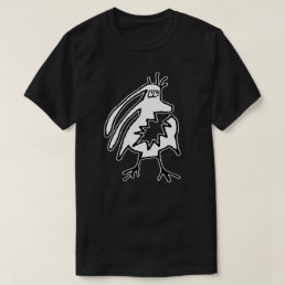 Angry funny creature monster drawing T-Shirt